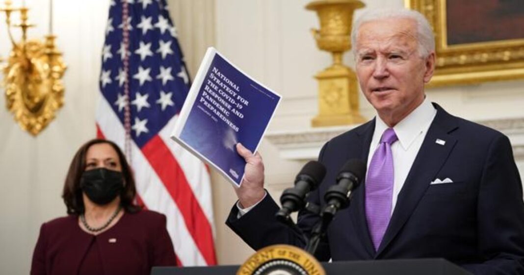 PRESIDENT BIDEN PROPOSES HIS STRATEGY TO COMBAT COVID-19