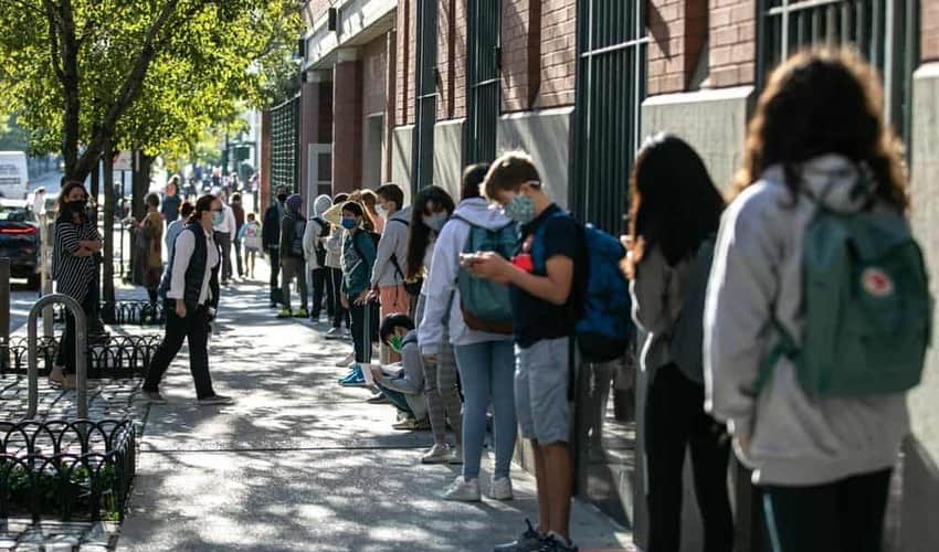 NEW YORK CITY REOPENS HIGH SCHOOLS