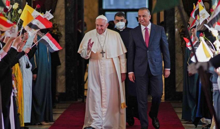 POPE FRANCIS IN IRAQ FOR HISTORIC TRIP